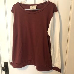 Pullover Burgundy Top